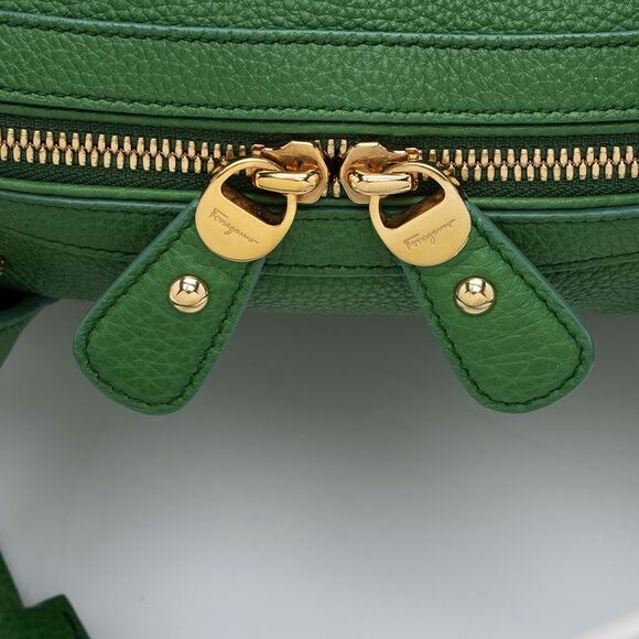 Salvatore Ferragamo Leather Fiamma Small Satchel - Picture 10 of 15